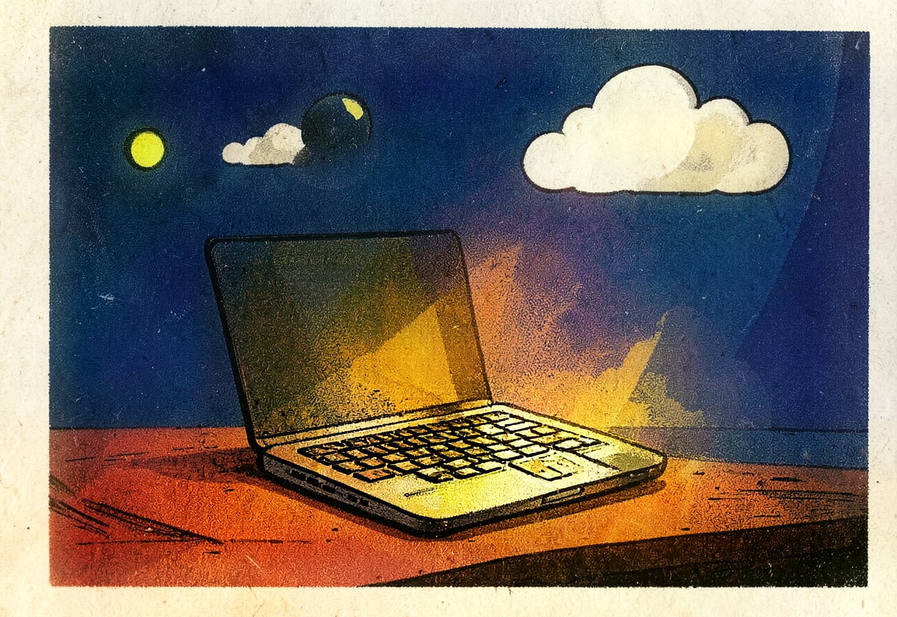 Beeld zonder de cloud