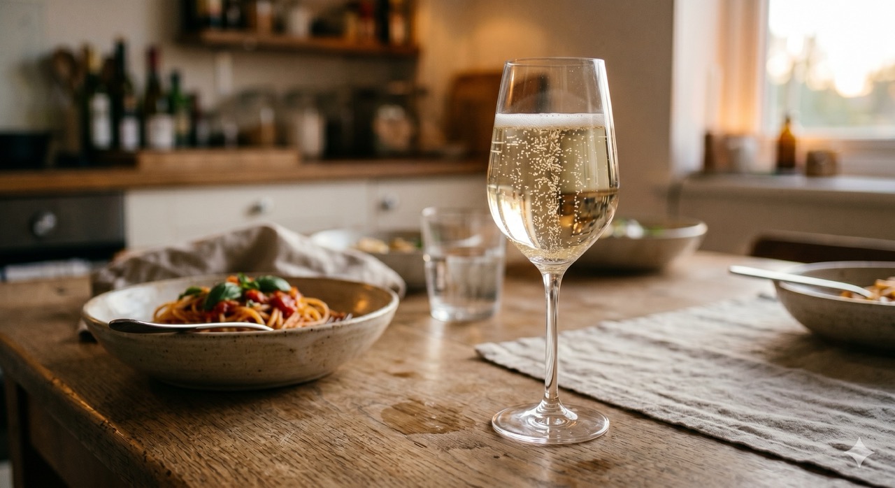 Champagne is geen feestdrank